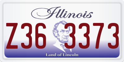 IL license plate Z363373