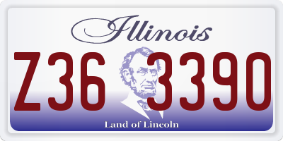 IL license plate Z363390