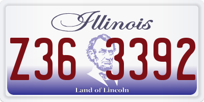 IL license plate Z363392