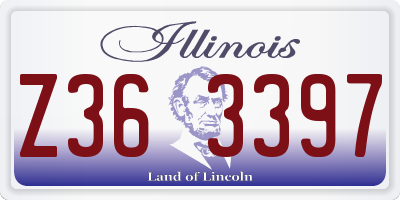 IL license plate Z363397