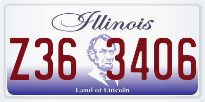 IL license plate Z363406