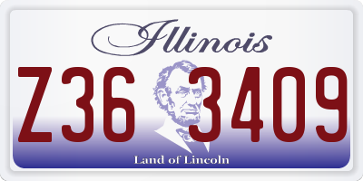 IL license plate Z363409