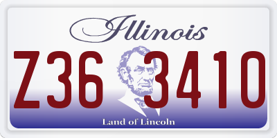 IL license plate Z363410