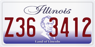IL license plate Z363412
