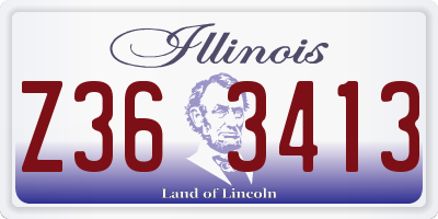 IL license plate Z363413