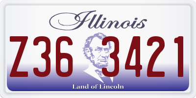 IL license plate Z363421