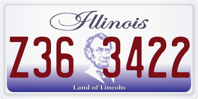 IL license plate Z363422