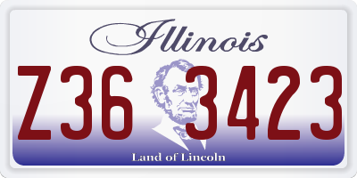 IL license plate Z363423