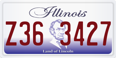 IL license plate Z363427