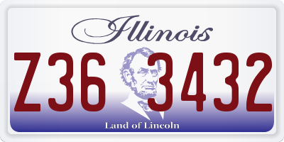 IL license plate Z363432