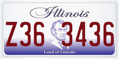 IL license plate Z363436