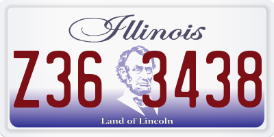 IL license plate Z363438