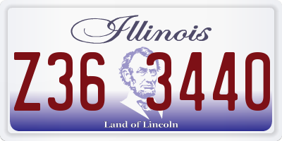 IL license plate Z363440