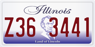 IL license plate Z363441