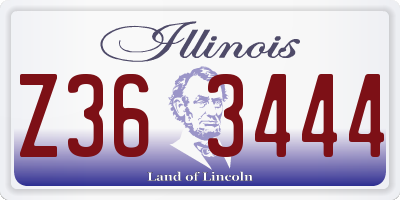 IL license plate Z363444