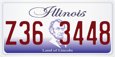 IL license plate Z363448