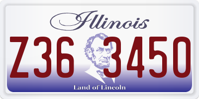 IL license plate Z363450
