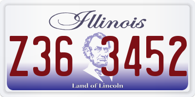 IL license plate Z363452