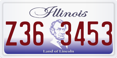 IL license plate Z363453