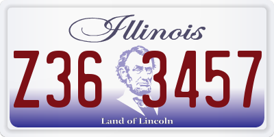 IL license plate Z363457
