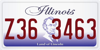 IL license plate Z363463