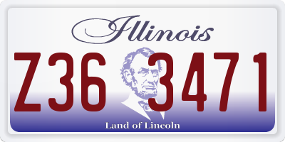 IL license plate Z363471