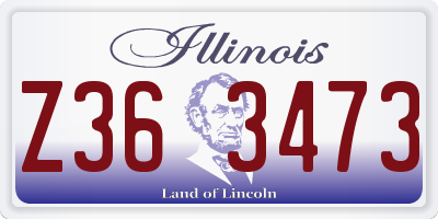 IL license plate Z363473