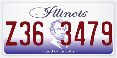 IL license plate Z363479