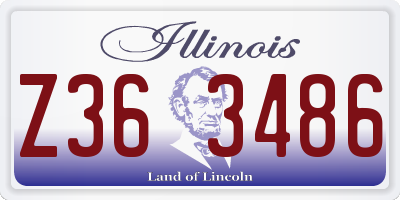 IL license plate Z363486