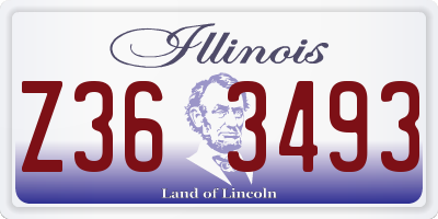 IL license plate Z363493