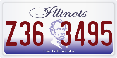 IL license plate Z363495