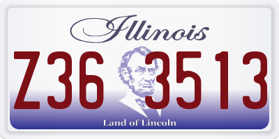 IL license plate Z363513