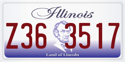 IL license plate Z363517
