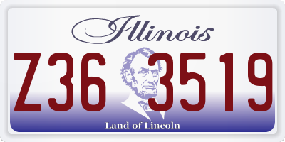 IL license plate Z363519