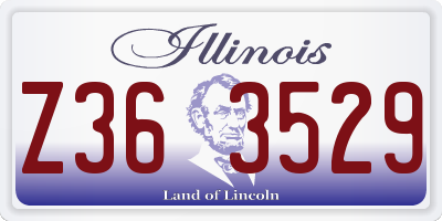 IL license plate Z363529