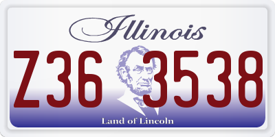 IL license plate Z363538
