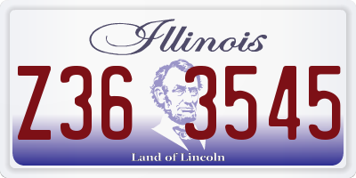 IL license plate Z363545