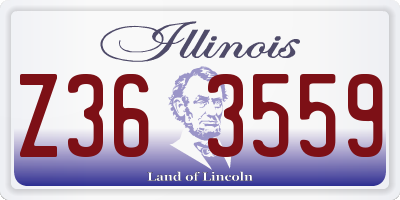 IL license plate Z363559