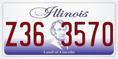 IL license plate Z363570