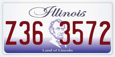 IL license plate Z363572