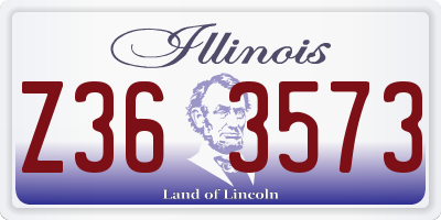 IL license plate Z363573