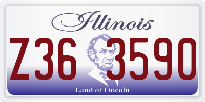 IL license plate Z363590