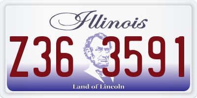 IL license plate Z363591