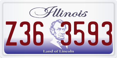 IL license plate Z363593