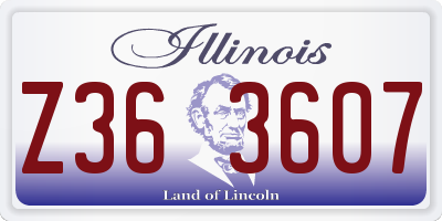 IL license plate Z363607