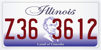 IL license plate Z363612
