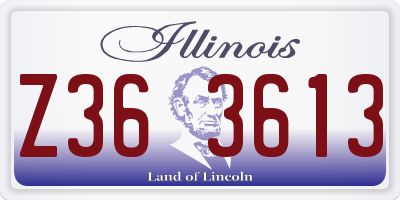 IL license plate Z363613