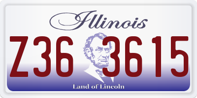 IL license plate Z363615