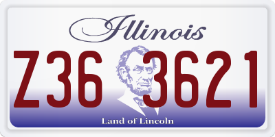 IL license plate Z363621