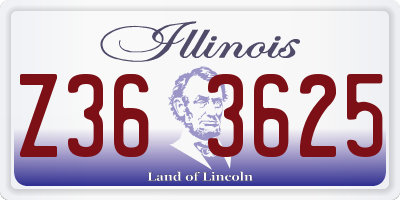 IL license plate Z363625
